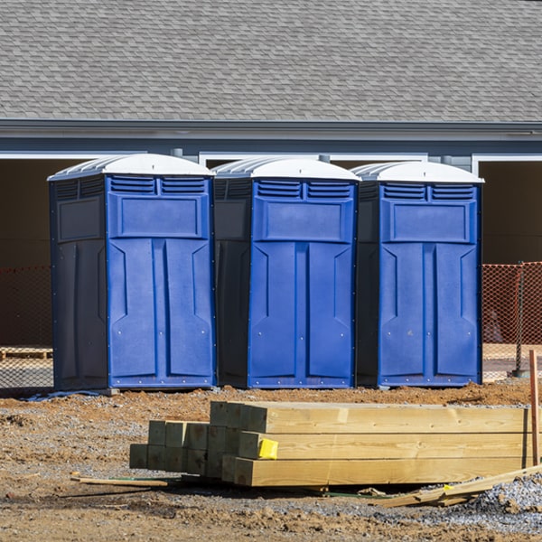 how can i report damages or issues with the porta potties during my rental period in East Shoreham